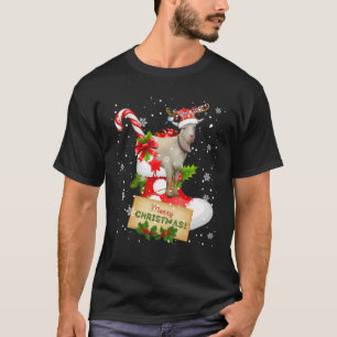 T-shirt Joyeux Noël Drôle Père Noël Reindeer Chèvre en Soc