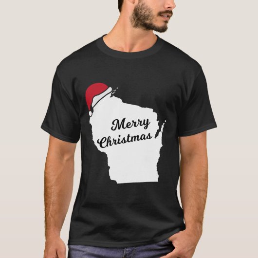 T-shirt Joyeux Noël du Wisconsin (Devant)