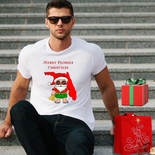 T-shirt Joyeux Noël en Floride ! Vibe du Cool de Père Noël