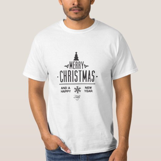 T-shirt Joyeux Noël et Bonne Année (Devant)