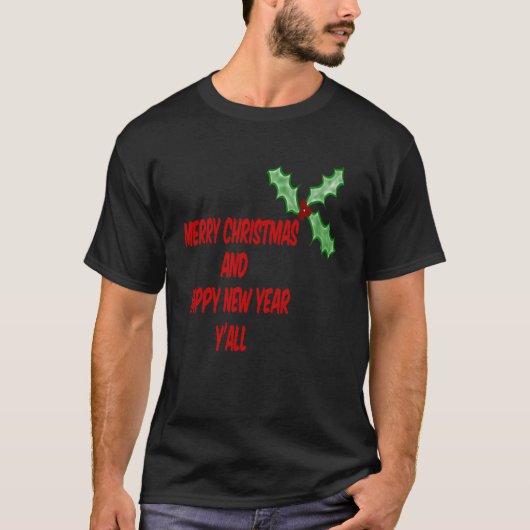T-shirt Joyeux Noël et Joyeux Nouvel An Y tous (Devant)
