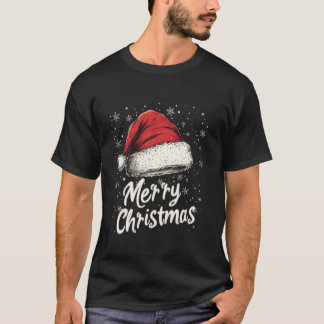 T-shirt Joyeux Noël Fêtes Rouge Noël Chapeau Noël Famille
