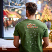 T-shirt Joyeux Noël Flocons Classique