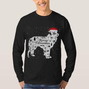 T-shirt Joyeux Noël Frontière Collie Chien Noël