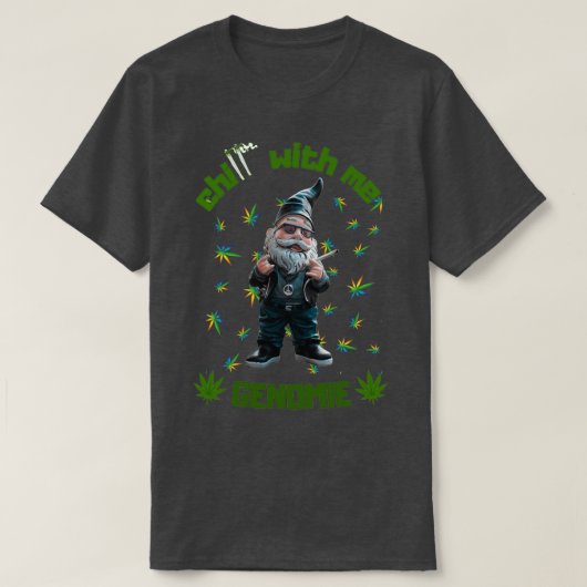 T-shirt Joyeux Noël Funny Gnome stoner Gnome  (Design devant)