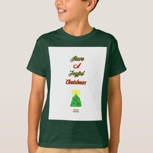 T-shirt Joyeux Noël Garçons Deep Forest Basic T Shirt (Devant)
