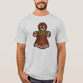 T-shirt Joyeux Noël Gingerbread Femme Lady Cookie (Devant)