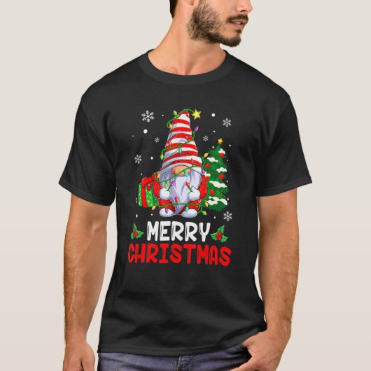 T-shirt Joyeux Noël Gnome Matching Famille Noël P (Devant)