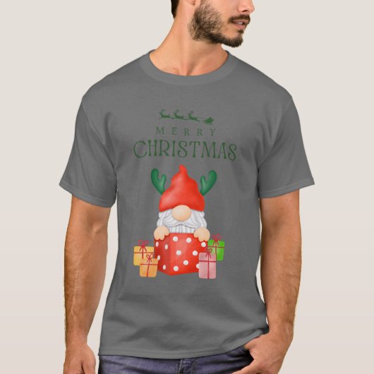 T-shirt Joyeux Noël Gnome Tee (Devant)
