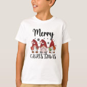 T-shirt Joyeux Noël Gnomies Noël Gnomes (Devant)
