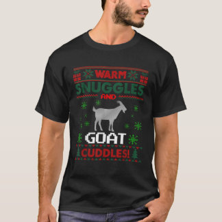 T-shirt Joyeux Noël Goatmas Chèvre Amateurs de Noël Vilain