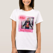 T-shirt Joyeux Noël Gradient moderne Ajouter un texte phot (Devant)