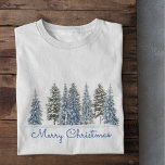 T-shirt Joyeux Noël hiver Arbre<br><div class="desc">T-shirt de Noël Joyeux Arbre d'hiver</div>