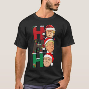 T-shirt Joyeux Noël Ho Ho Trump Père Noël Light Christa