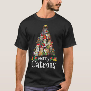 T-shirt Joyeux Noël Hommes Femmes Enfants Drôle Chat Chris