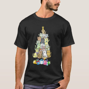 T-shirt Joyeux Noël Hommes Femmes Enfants Drôle Chat Chris