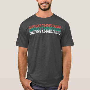 T-shirt Joyeux Noël Joyeux Joyeux Fêtes Rétro Festive