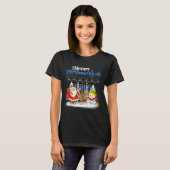 T-shirt Joyeux Noël juif Chrismukkah Hanoukka (Devant entier)