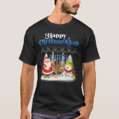 T-shirt Joyeux Noël juif Chrismukkah Hanoukka (Devant)