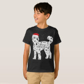T-shirt Joyeux Noël Labradoodé Chien Noël (Devant entier)