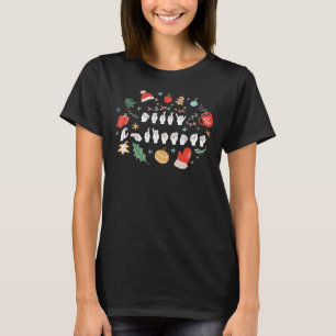 T-shirt Joyeux Noël - Langue des Signes Américaine III