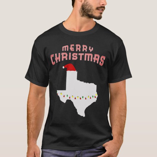 T-shirt Joyeux Noël le Texas avec le cadeau de pyjama de (Devant)