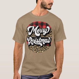 T-shirt Joyeux Noël Leopard Famille Groupe Noël Par