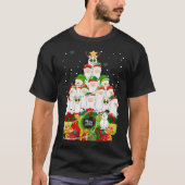 T-shirt Joyeux Noël Llama Alpaca Arbre Noël Llamas (Devant)