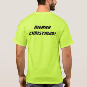 T-shirt Joyeux Noël Magie-Tee Vert Beau Super (Dos)