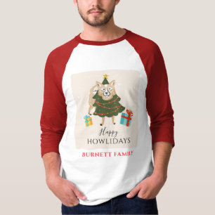 T-shirt Joyeux Noël Matching Family Chien Howlidays