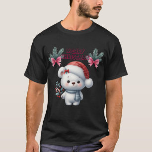 T-shirt Joyeux Noël mignon ours polaire