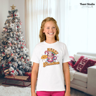 T-shirt Joyeux Noël mignonne Chocolat chaud Famille de Mug