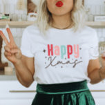 T-shirt Joyeux Noël moderne<br><div class="desc">Ce design élégant de chemise de Noël est parfait pour les enfants comme pour les adultes. Cette chemise de vacances fait un cadeau de Noël parfait,  rembourrage,  échange de cadeaux de vacances ou juste un cadeau spécial pour vous de Père Noël.</div>
