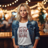 T-shirt Joyeux Noël moderne Rouge Script femmes