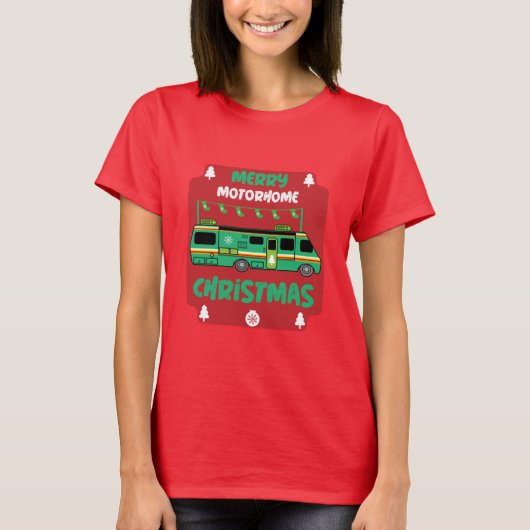 T-Shirt Joyeux Noël Motorhome VR (Devant)