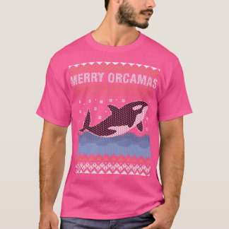 T-shirt Joyeux Noël Orca Whale Vilain Noël en tant que gar