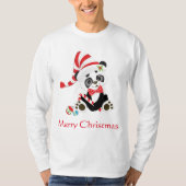 T-shirt Joyeux Noël Panda (Devant)