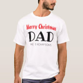 T-shirt Joyeux Noël papa famille (Devant)