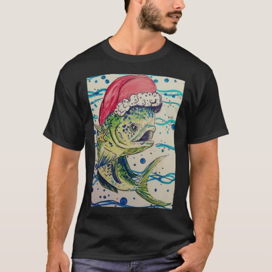 T-shirt Joyeux Noël Pêche (Devant)