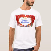T-shirt Joyeux Noël Père Noël Amour (Devant)
