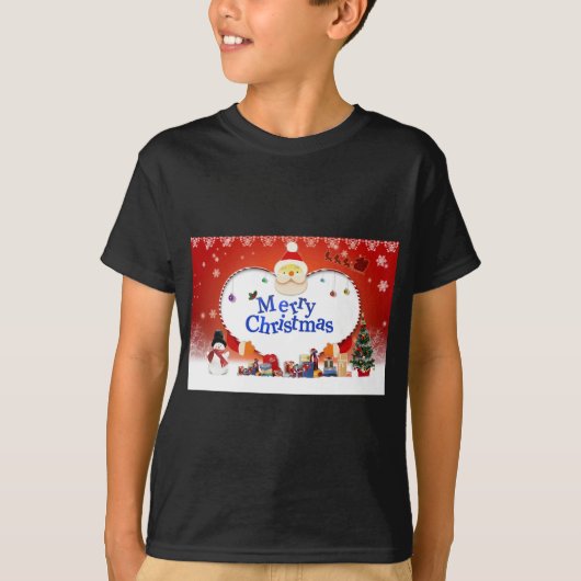 T-shirt Joyeux Noël Père Noël Amour (Devant)