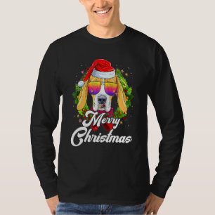 T-shirt Joyeux Noël Père Noël Beagle Chien Noël Jour de No