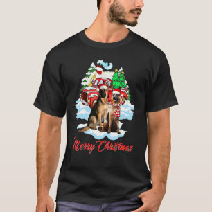 T-shirt Joyeux Noël Père Noël Chien Berger Allemand Noël