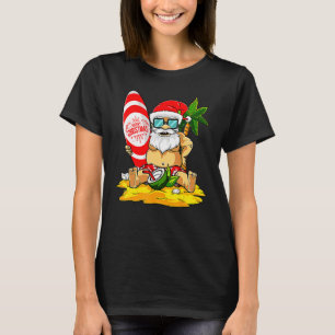 T-shirt Joyeux Noël Père Noël En Juillet Noël Hawaïen