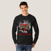 T-shirt Joyeux Noël Père Noël Reindeer Bernese Mountain Wi (Devant entier)