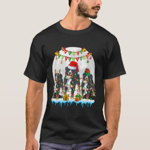 T-shirt Joyeux Noël Père Noël Reindeer Elf Bernese Mountai