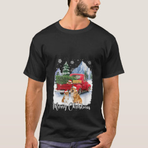 T-shirt Joyeux Noël Père Noël Shetland Sheepdog Red Truck
