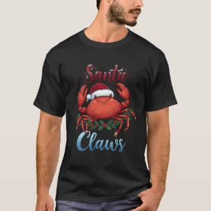 T-shirt Joyeux Noël Père Noël Traîneau Flocons de neige