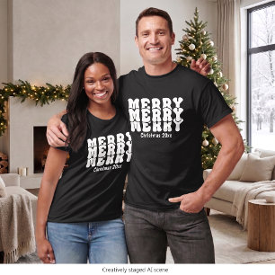 T-shirt Joyeux Noël Personnalisé Avec Votre Propre Texte