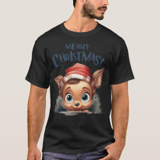 T-shirt Joyeux Noël petit renne - Magie de Noël